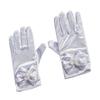 Bowknot Gloves for Ceremony School Boys and Girls Bowknot Elastic Gloves for Dress Etiquette Gloves Stage Performances
