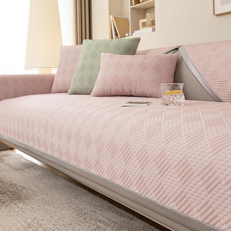 Ledový hedvábný polštář na pohovku, letní lehký luxus, moderní luxusní potah na pohovku, protiskluzová chladivá podložka, podsedák, potah na opěradlo, ručník