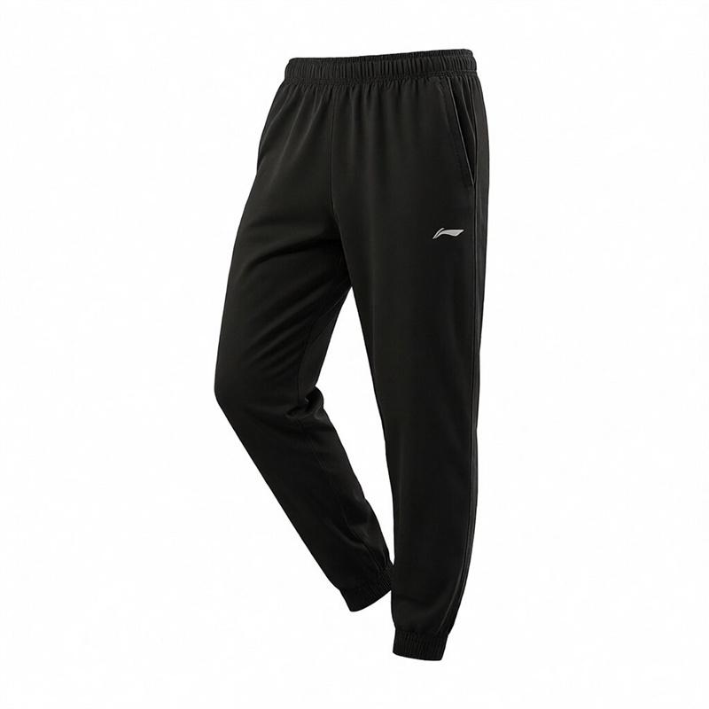 Li-Ning Breathable Quick-Dry Fashion Casual Knitted Sports Trousers Men bottoms ASWK415-1 S
