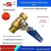 Copper Ball Valve with Butterfly Handle, Dual Thread, Pneumatic Water Valve, Sizes: 1/2", 3/4", 1" (DN8)