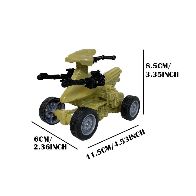 

DIY Army Soldier Man Motorcycle Car Tank Shooting Game Military Vehicle Action Figure Toy for Boy Children Christmas Gift