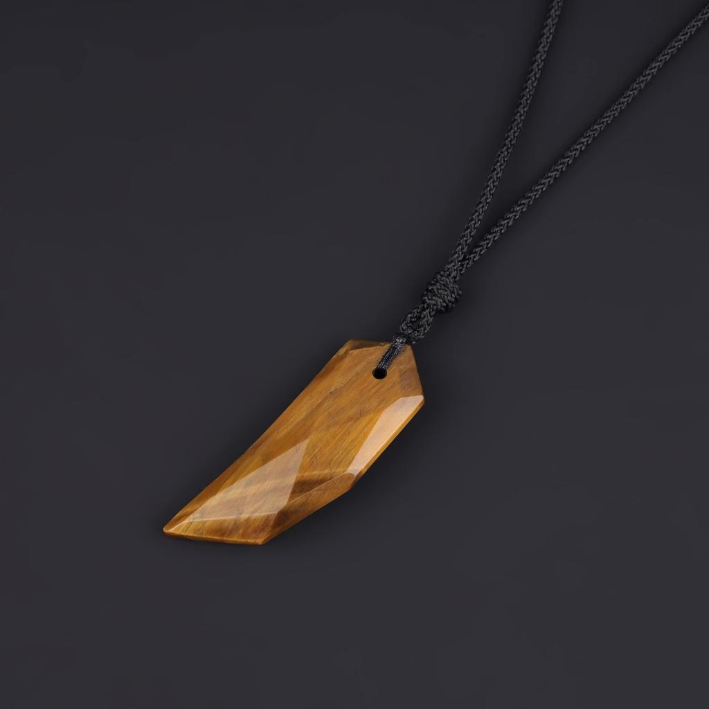 COAI Slightly Imperfect Tiger Eye Fang Lucky Charm Necklace for Men [COAI] Wolf's
