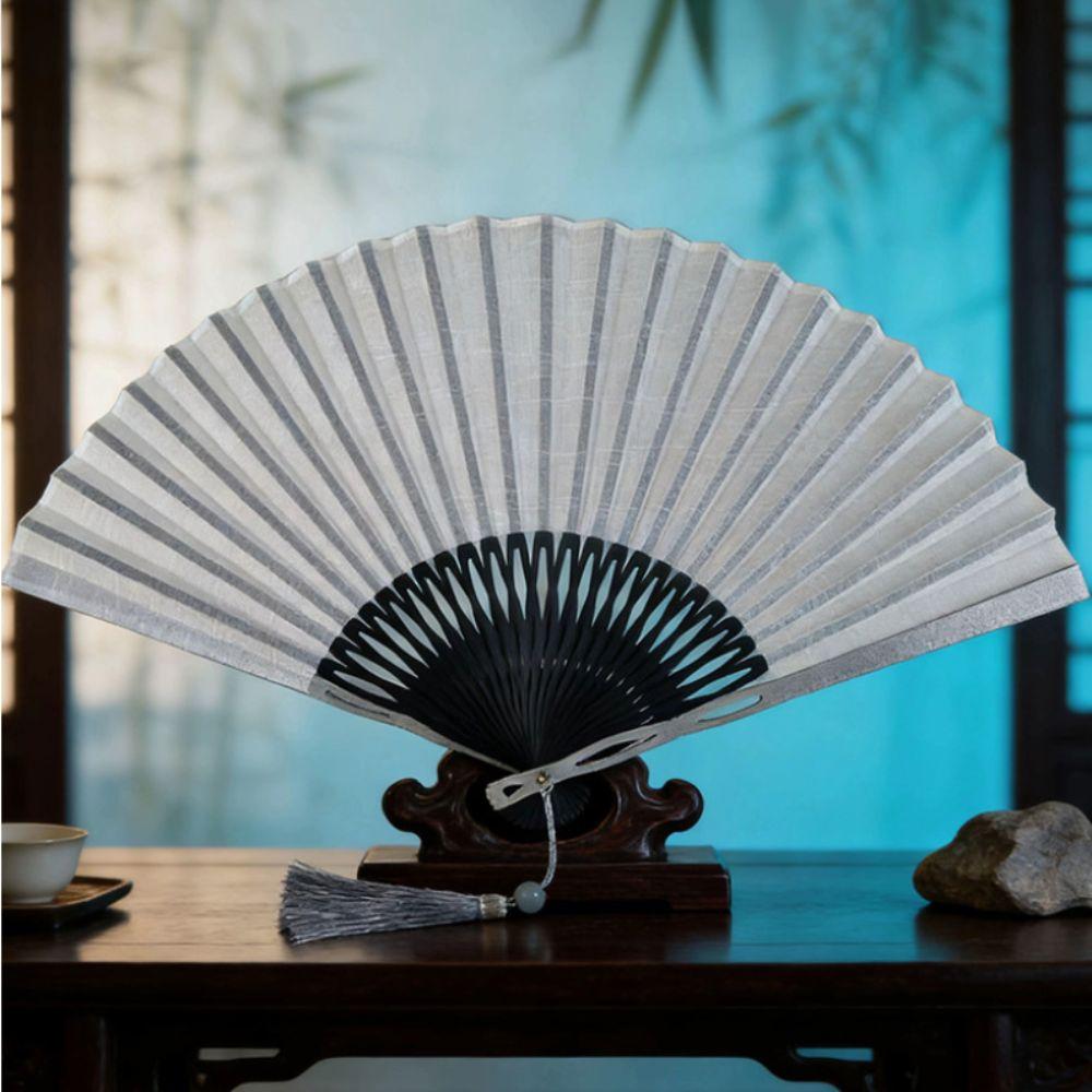 Vintage Summer Hand Fan Fabric Fan Dance Fan High-end Chinese Style Folding Fan  Home