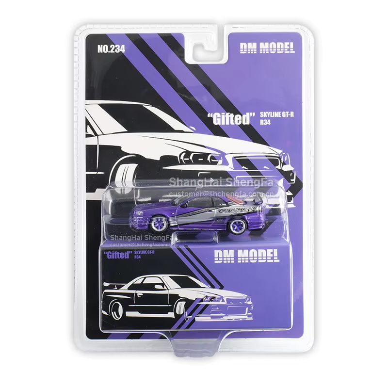 In Stock DCTDmmodel 1:64 Nissan Skyline Gt-R R34 - Alloy Die-Cast Model Jdm Icon Collectible Car Desktop ornaments model gifts