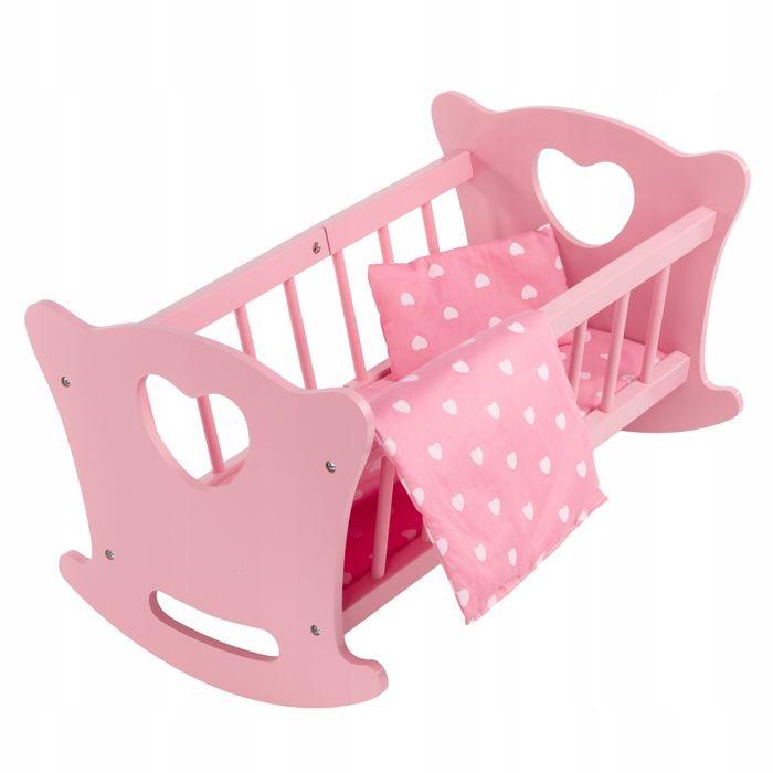 Berceau En Bois Pour Poupée Avec Literie Kinderplay Green Series (GS2106)