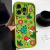 Cartoon Merry Christmas Pattern Matte Cover For iPhone 16 Pro Max 15 Plus 14 Pro 13 12 11 XS XR 17 Soft Silicone Len Protection Shockproof Phone Case