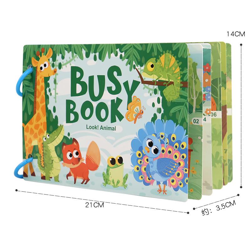 Temu Tear & Paste Puzzle Book: Velcro Quiet Cloth for Infant & Toddler Early Education