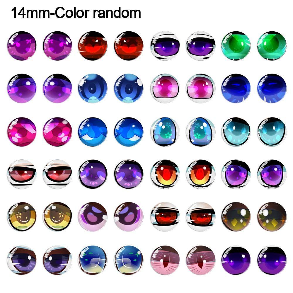 20pcs/10 paires Yeux en Cristal pour Marionnettes en Plastique Yeux en Cristal pour Poupées Outils de Bricolage Accessoires de Poupée DIY