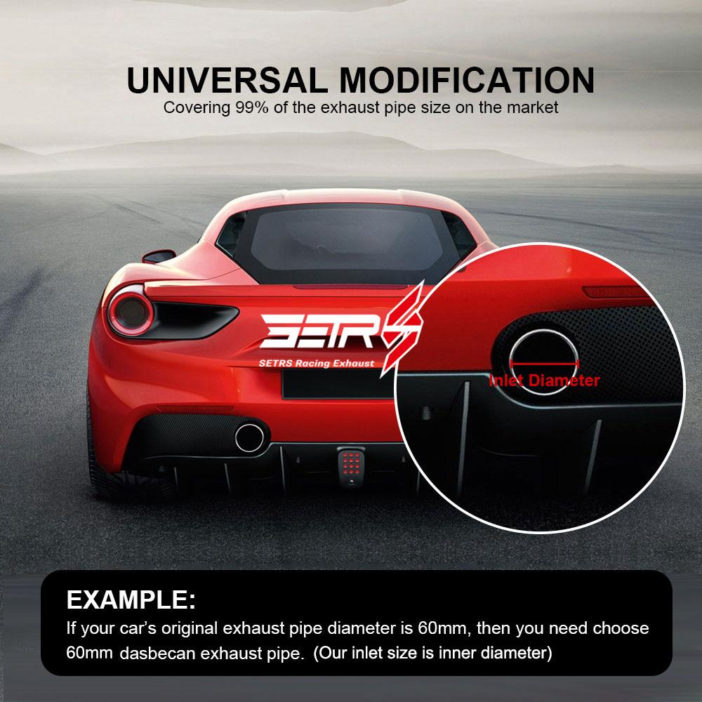 1Pc Universal Slashed Stainless Steel Angled Flange Exhaust Pipe Curly Muffler Tip Slash Cut