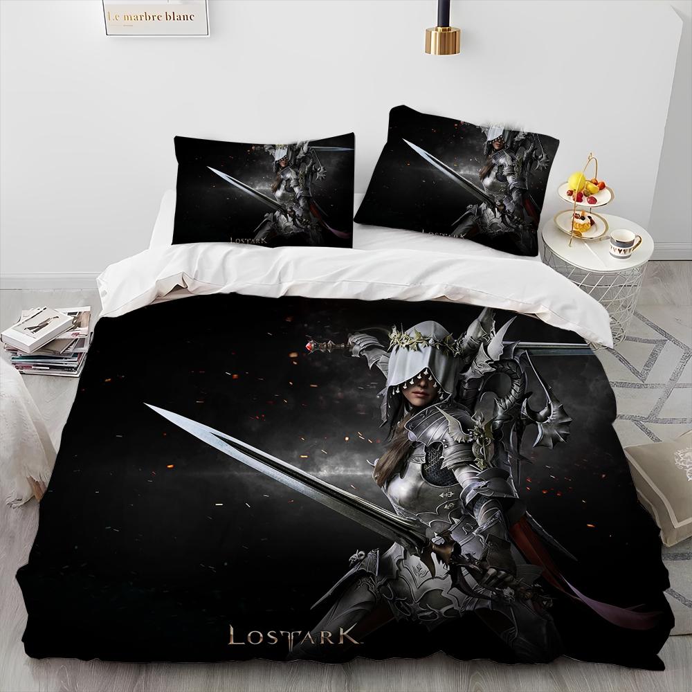 3D Lost ARK Spel Gamer Tecknadstäcke Sängklädesset, Påslakan Sängset Täcke Örngott, King Queen Size Sängklädesset Barn