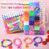 Regenbogen Gummiband Armband DIY Set: 28 Fächer, 4.400 Teile, Pädagogisches Bastelspielzeug