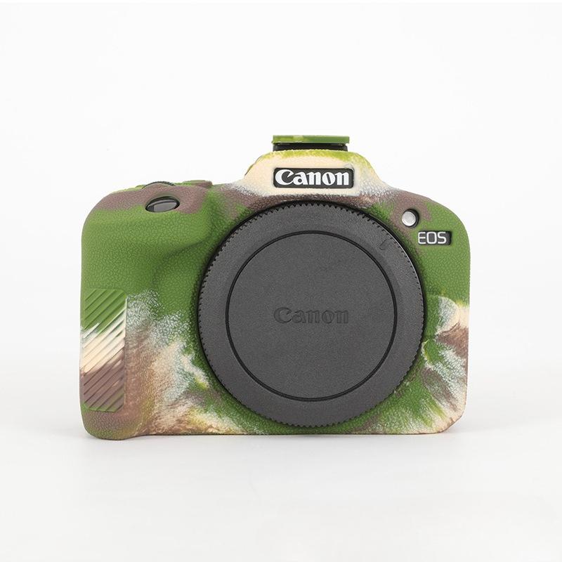 Silicone Case & Soft Shell Camera Pouch for Canon EOS R100 - Mirrorless Camera Protective Cover