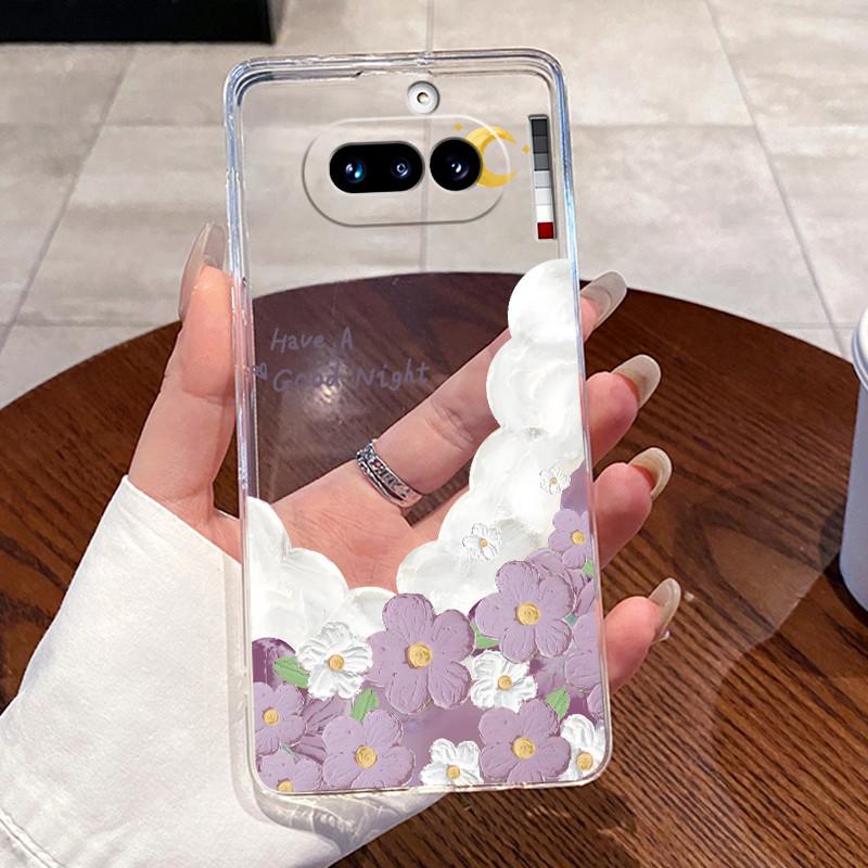Jelly Casing For Nothing Phone 4A Capa Coque Clear Silicone Soft TPU Back Cover Cute Cat Rabbit Heart Protective Case Fundas