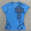 Europäisches und Amerikanisches Sommer-Mode Bedrucktes Gotisches Damen Kurzarm-T-Shirt