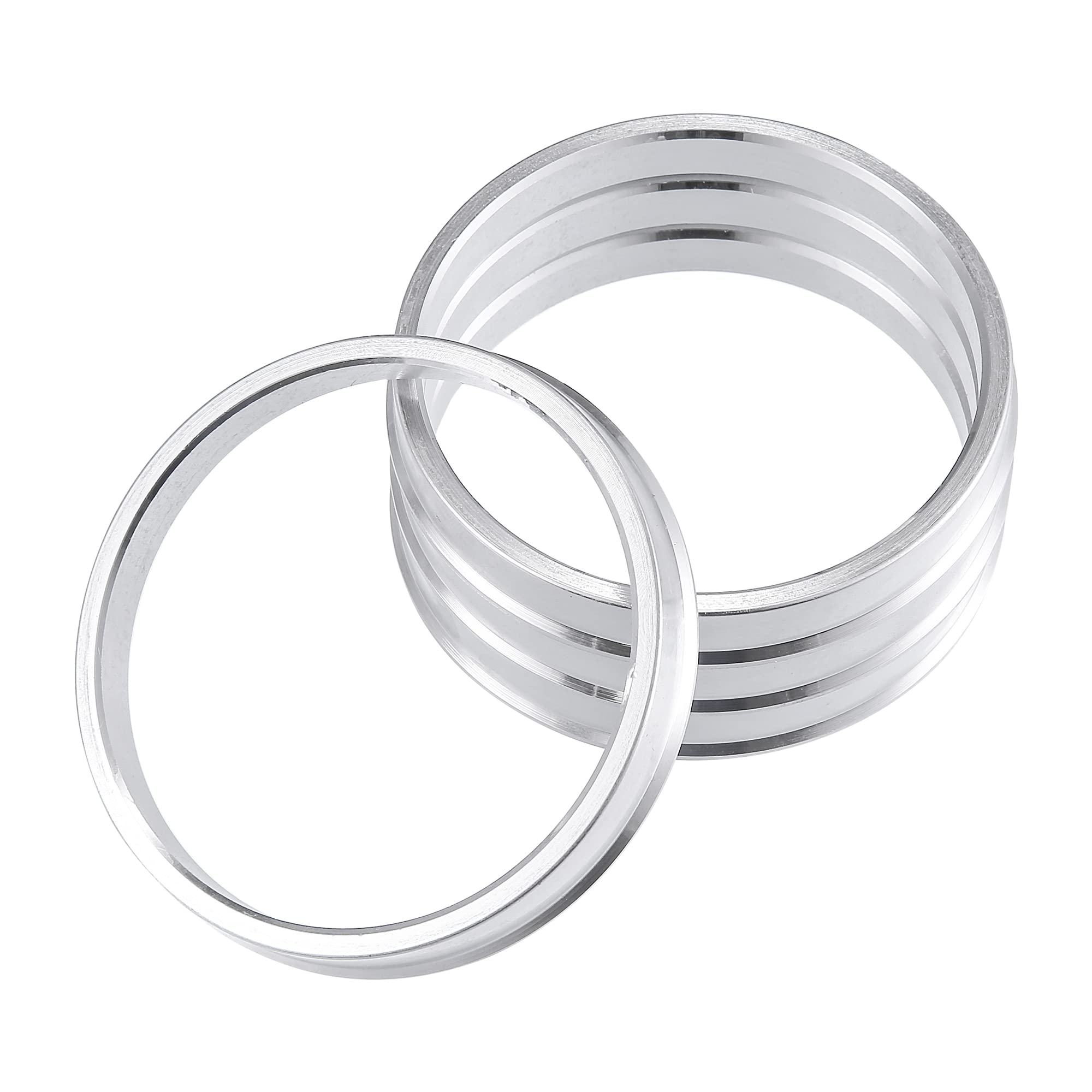 

X AUTOHAUX Центровочное кольцо 74,1 мм/65,1 мм Кольцо ступицы колеса Центрирующее кольцо ступицы Кольцо центра ступицы 74.1-65.1mm серебряный