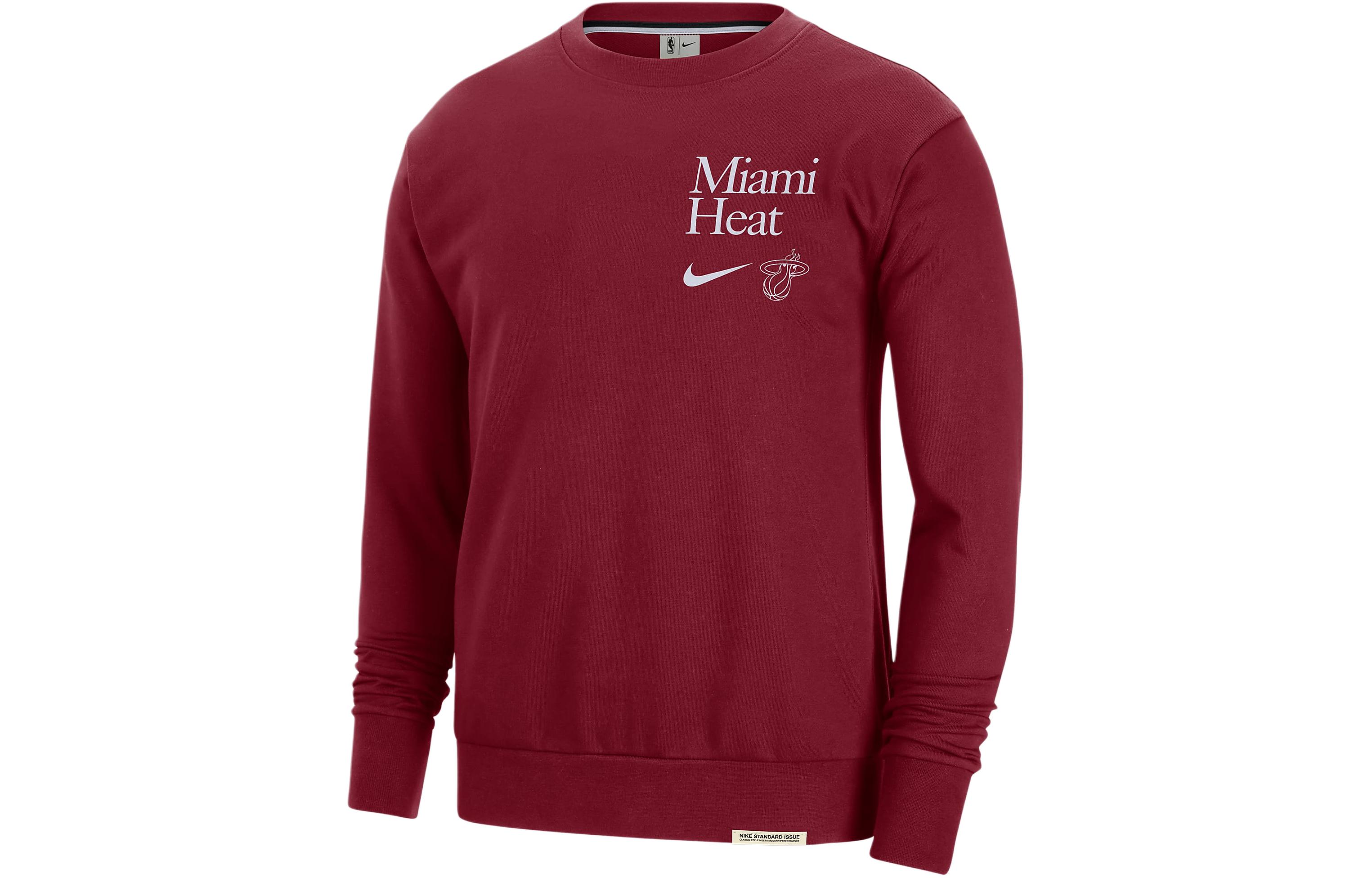 Nike Dri FIT NBA Standard Issue Sweatshirt Men s Dark Red FD8655-608 XXXL