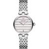 Arianna White Silver Ladies Quartz Analog Watch AR11195