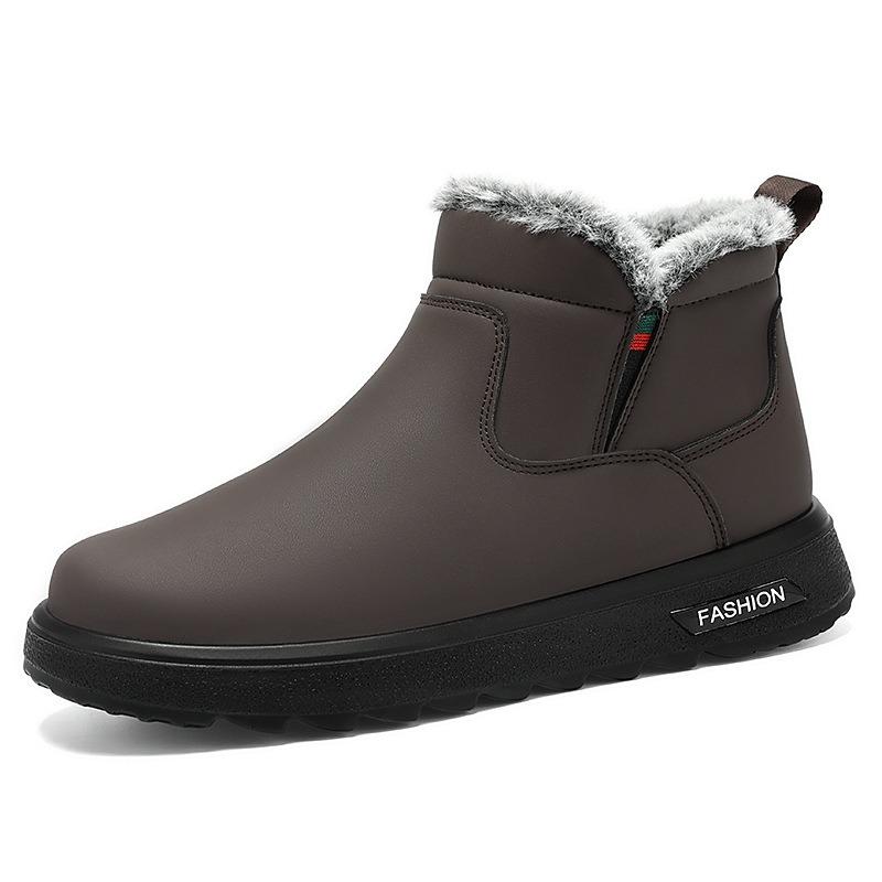 Cotton Shoes Men's Shoes Large Size Polyurethane Men's Boots Cold-proof and Warm Boots Men's High-top Cotton Boots Piled Thickened Snow Boots