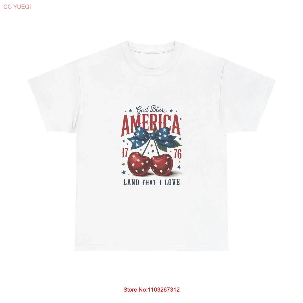 Patriotic T Shirt God Bless America 4th Casual Summer Wear Vintage Breathable Unisex Graphic Comfortable