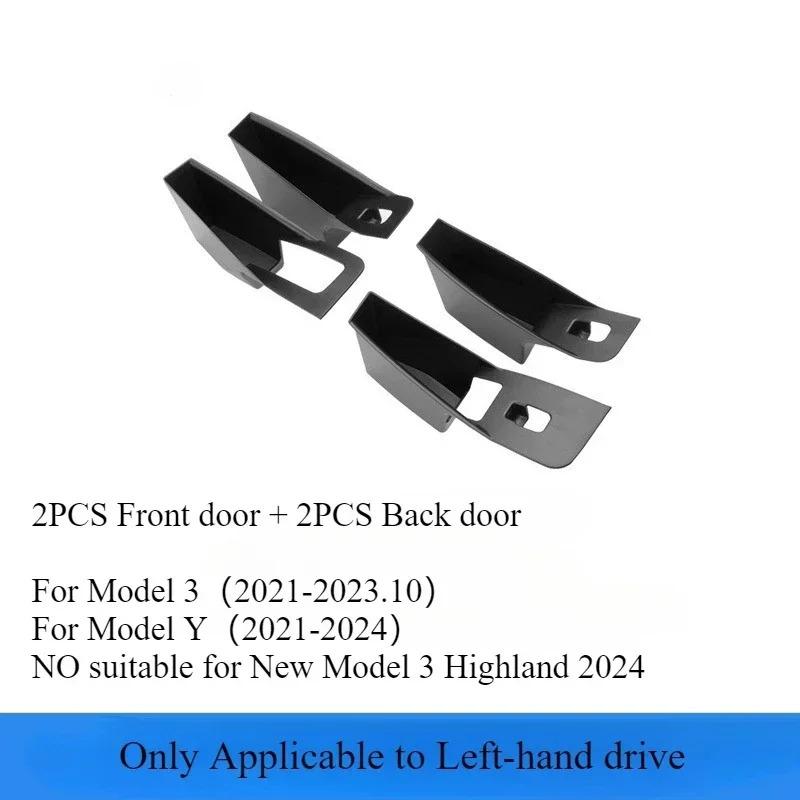 For Tesla Model Y/3/3+ Model Y Juniper Car Door Storage Box Four-door Inner Handle All-inclusive Storage Box Interior Storage