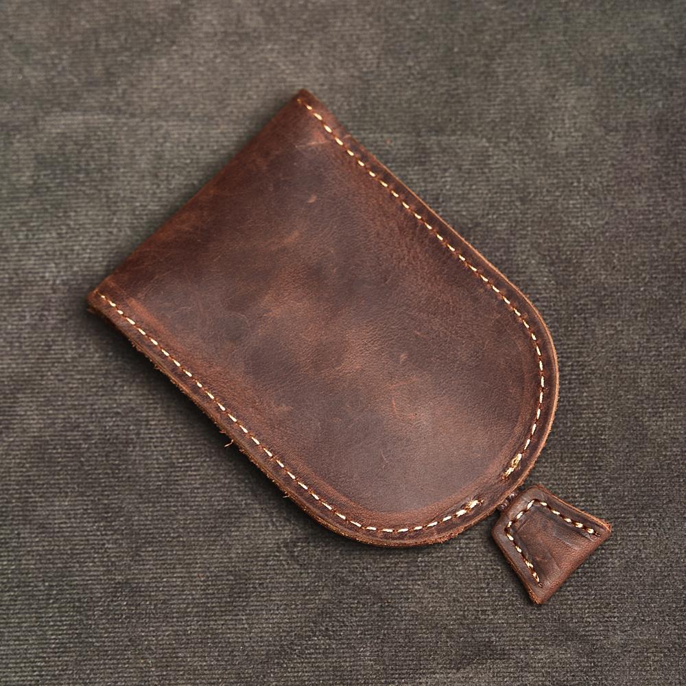 Herren Echtes Leder Haus Auto Schlüsseltasche Vintage Schlüsselanhänger Luxus Rindsleder Münzbörse Damen Reißverschluss Mini Geldbörse Kartenhalter