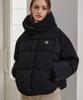 Maloupe 6313 Crop Hooded Down Jumper (Black)