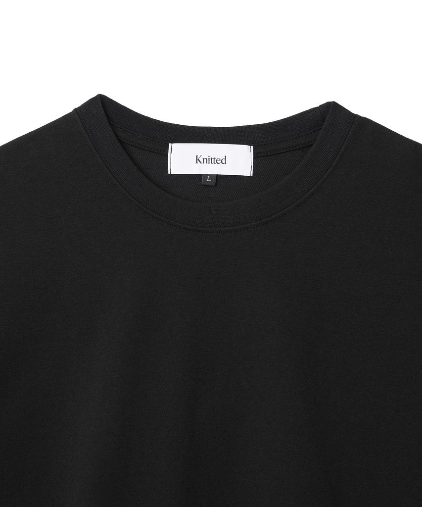 KNITTED Relax Fit Air T-Shirt Black
