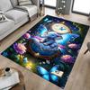 1PC Elephant Butterfly Extra Large Non Slip Floor Carpet, Office, Family, Bedroom Large Area Rug Indoor Rugs, Vibrant Colors