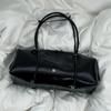 Women Stylish Armpit Bag Large Capacity Pu Boston Pillow Bag Vintage Underarm Bag Solid Color Zipper Closure For Vacation Party