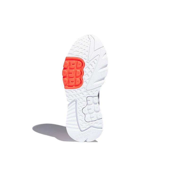 Adidas Originals Nite Jogger Fabric Sports Versatile Non-Slip Breathable Low-Top Lifestyle Casual Shoes Unisex Sneaker White Gray Pink FV1310