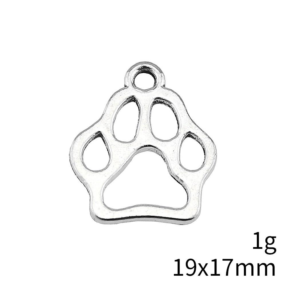 Back To School Charms Italian Bracelet Dog Paw Bear Paw Charms Pendant Clearance Sale Items Pendant Set
