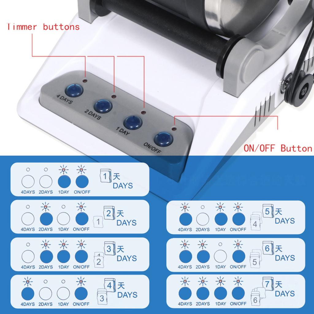 HS-403 Rock Tumbler Kit DIY Electric Rock Tumbler Toy with Rough Gemstones Polishing Grits for Adult Kids Polishing Machine