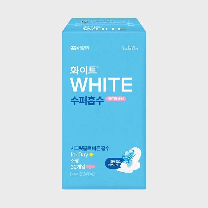 

Белая Супервпитывающая Гигиеническая Прокладка с Крылышками Маленькая 32 шт.