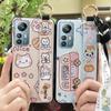 Protective Kickstand Phone Case For Blackview A85 Waterproof Ring Cartoon Lanyard Soft Case Dirt-resistant Shockproof
