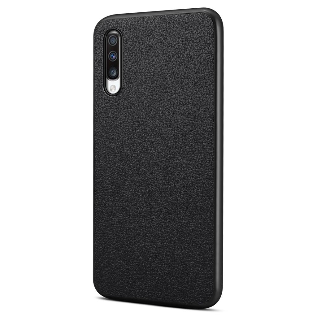 Etui na Samsunga Galaxy A70 z PU skóry, chroniące przed upadkami, pokrowiec na telefon z fakturą skóry cielęcej