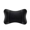 Leather Knitted Car Pillows Headrest Neck Rest Cushion Head Support Seat Accessories Auto Black Safety Pillow Universal Decor