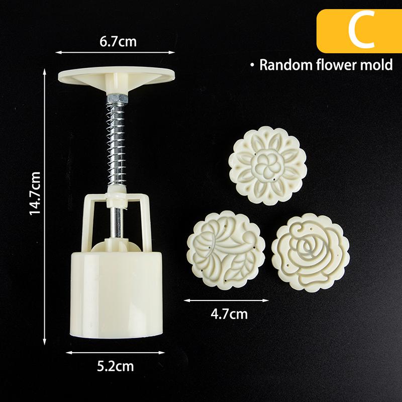 

1 комплект формочек для лунного пряника Flower Festival Diy Hand Pressure Fondant Paster Mold Tool C