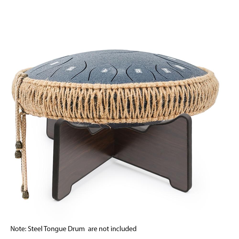 Steel Tongue Drum Bracket Wooden Tongue Drum Stand Percussion Instrument Snare Drum Stand Hand Pan Drum Display Rack