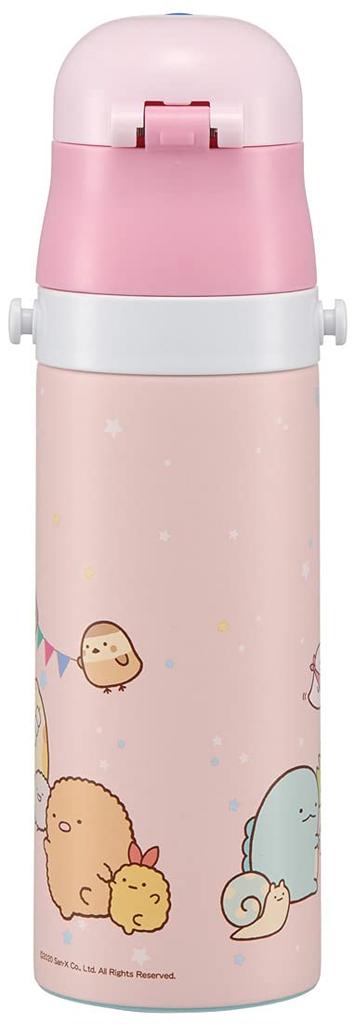 Sticlă sport Skater pentru copii, sticlă de apă din oțel inoxidabil Sumikko Gurashi Camp 470ml SDC4-A
