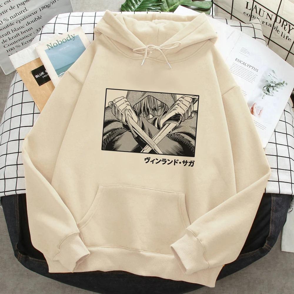Thorfinn Vinland Saga Vinrando Saga Print Hoodies Women Men Graphic Aesthetic Japanese Hooded Shirt Pullover Vintage