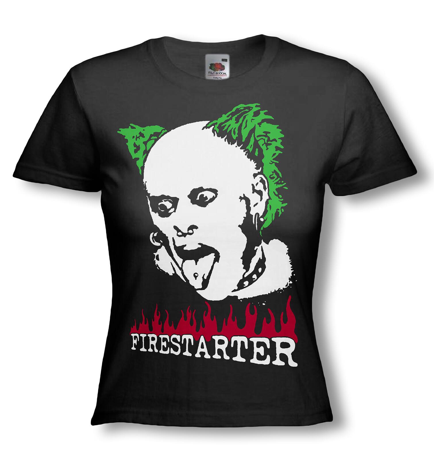 KEITH FLINT FIRESTARTER 100% Cotton T-shirt Mens Tees Top - THE PRODIGY - Tribute - Ladies Tee and Strap 2XL