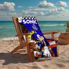 Ultra-Soft Beach Towel with Sonic Theme,Ideal for Pool - Camping, Diving - Perfect Travel Essential, Vibrant Beach Towel.