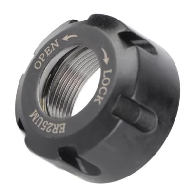 1 Stück ER25UM dynamische Auswuchtmutter Metall Spannmutter Spannzangenhalter Drehmaschine(SchwarzM32*1.5)