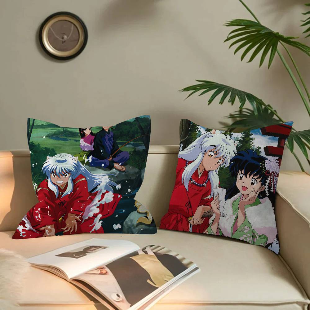 Inuyasha Anime Personalized Pillow Dust Cover Bedroom Kids Party Decoration Pillowcase Birthday Children Gift