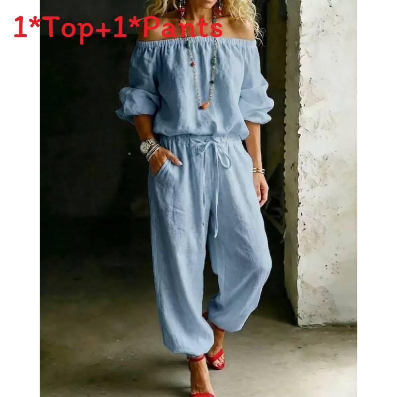 Minimalist Womens Casual Jumpsuit With Tiefront Top For Spring Fashion