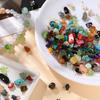 5Pcs Irregular Natural Stone Bead Pendant Multicolor 3-20mm Broken Stone Pendant Nine Needle Pin for Necklace DIY Jewelry Making