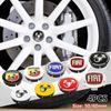 for Fiat 500 500X Marea Multipla Punto CBZR Scorpion Ducato Goods StylingCar 4pcs 50mm 60mm  Wheel Center Hub Caps Fiat Emblem Badge
