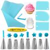 Nozzles for Cake Cream Pastry Decoration Accessories Tools and Baking Confectionery Bag Chef Set Sleeve Stainless Candy Kit Posh