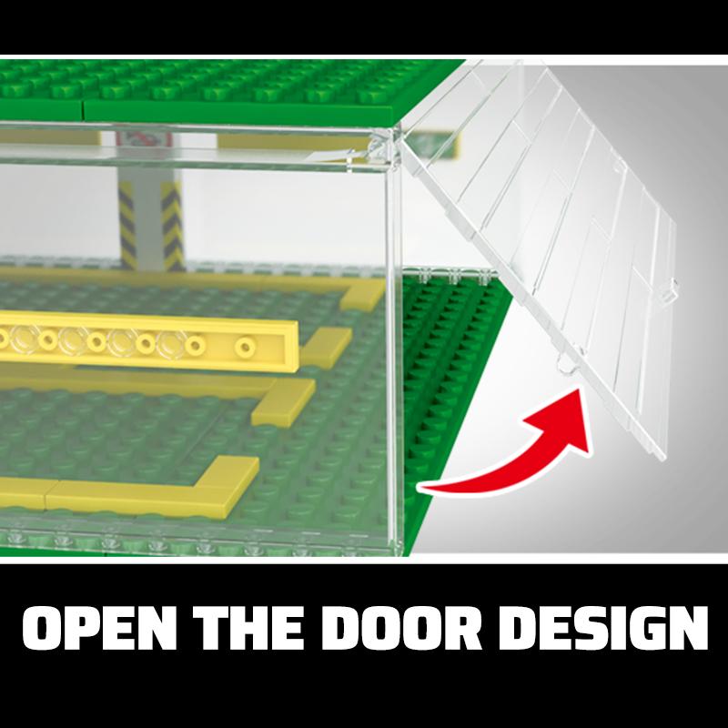 Non-Toxic Sembo Block City Sports Cars Garage Building Blocks Moc Supercar Racing Parking Lot Diy Vehicle Storage Box Bricks Kids Toys