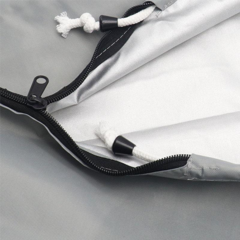 420D Boat Full Outboard Engine Cover Heavy Duty Grey Engine Motor Covers Protector For 6-225HP Waterproof